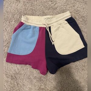 L*Space Women's Multicolor Athletic Shorts